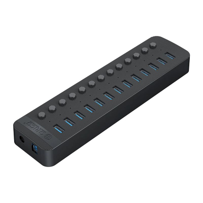 Hub USB Orico CT2U3-13AB, 13 porta USB 3.0, me çelësa, ngjyrë e zezë