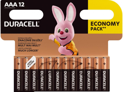 Bateri Duracell Basic AAA/ R03, 12 copë