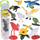 Set figura zogjsh ekzotikë ZA5295, 10 copë, shumëngjyrëshe