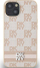 Futrollë telefoni DKNY DKHCP15MPCPTSSP për iPhone 15 Plus 14 Plus 6.7", kapak i fortë lëkurë eko, rozë