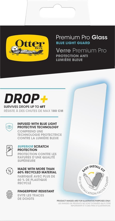 Mbrojtëse ekrani OtterBox Premium Pro Glass për iPhone 16 Pro Max, xham i fortë, transparente