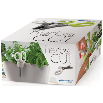 Gërshërë për erëza Prosperplast HERBS CUT, teh trefishtë inox, 13cm, shumëngjyrëshe