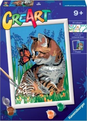 Set pikturimi Ravensburger CreArt Best Friends, paint by numbers, për kalamaj dhe të rritur