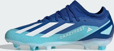 Këpucë futbolli Adidas X Crazyfast.3 FG Kids, fushë natyrale, royal blu me të bardha