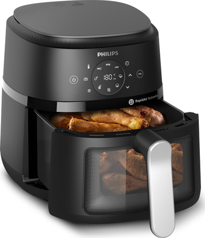 Fritezë ajri Philips Series 2000 NA221/00, 1500W, 4.2L, e zezë