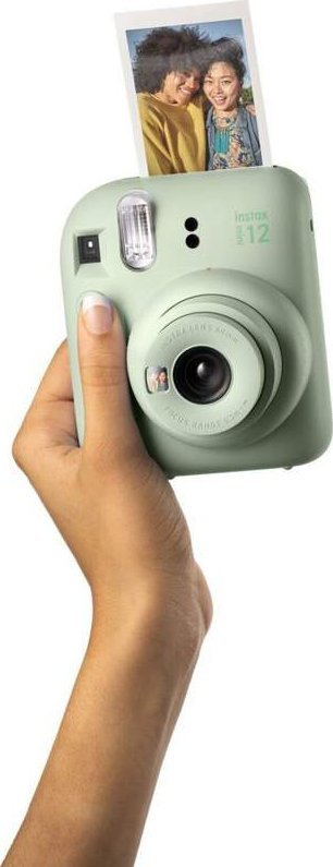 Aparat foto instant Fujifilm Instax Mini 12, set me film, mint green