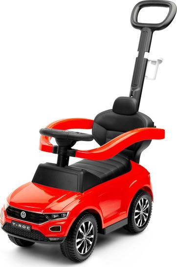 Makina lodër Toyz Ride-On Volkswagen T-Roc, me dorezë shtytëse, për fëmijë 12-36 muaj, e kuqe