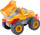 Lodër makinë off-road LEAN Toys, me fërkim, dinosauro, portokalli