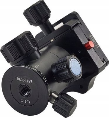 Kokë trekëmbëshi Sirui G-10KX Ball Head, mban gjer në 18 kg, pllakë Arca, e zezë