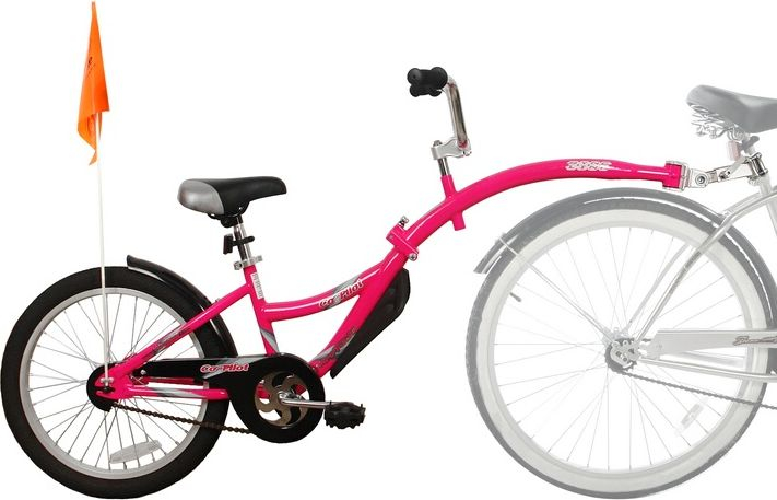 Karrocë biçiklete për fëmijë WeeRide Co Pilot, 20", rozë