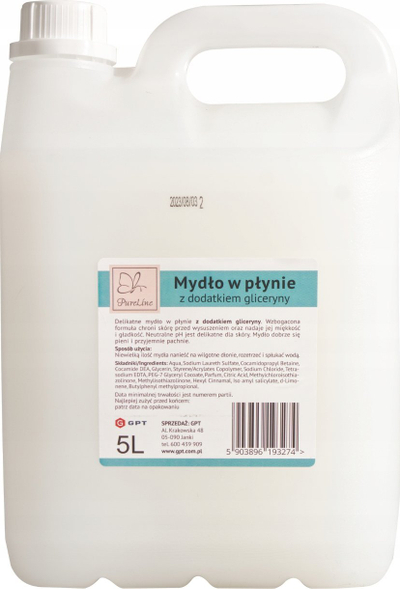 Кремаст сапун Pureline Lux White, 5L, бел