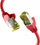 Kabllo rrjeti EFB Elektronik EC020200052, Cat6a S/FTP, 3m, e kuqe