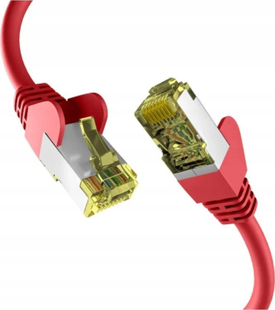 Kabllo rrjeti EFB Elektronik EC020200052, Cat6a S/FTP, 3m, e kuqe