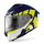 Helmetë integrale Airoh Spark Graphic Rise, termoplastike HRT, X-Large 61-62 cm, blu e verdhë mat