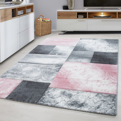 Tapet Ayyildiz Carpets Hawaii 1710, 13 mm, me prerje konture, rozë gri