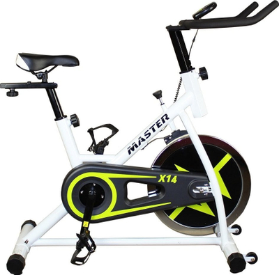 Biçikletë stacionare Master X-14, volant 15 kg, deri 120 kg, gri
