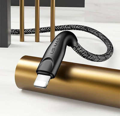 Kabllo USB Usams US-SJ563, USB-A me Lightning, 3 m, e kuqe