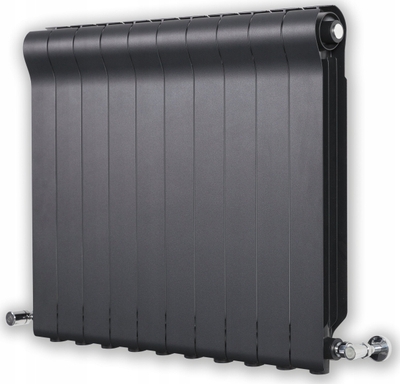 Radiator alumini Ottimo 500x10, grafit i errët