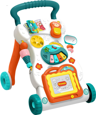 Ecjak për bebe Woopie Music Walker, interaktiv kundër rrëshqitjes, me drita edhe muzikë, shumëngjyrësh