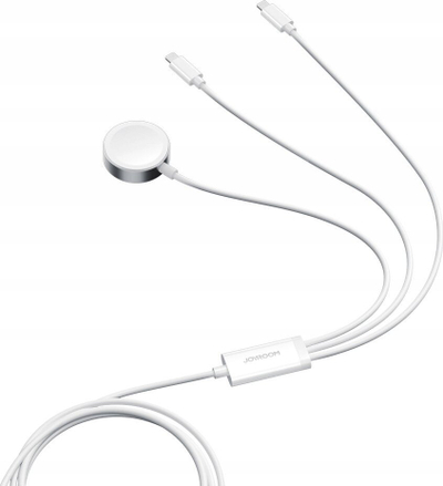 Kабел за полнење 3 во 1 Joyroom S-IW007, USB A, Lightning и Apple Watch, 1.2m, црна
