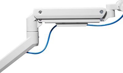 Krah monitori Silverstone SST ARM14, deri 49", me gas spring, i bardhë