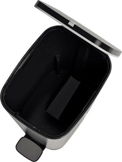 Канта за отпадоци KIS Trash Can Chic Bin M, 35L, со педала, сива металик