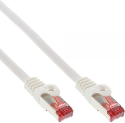 Мрежен кабел Интос Patchcord S/FTP Cat.6, 0.5m, без халогени, бел