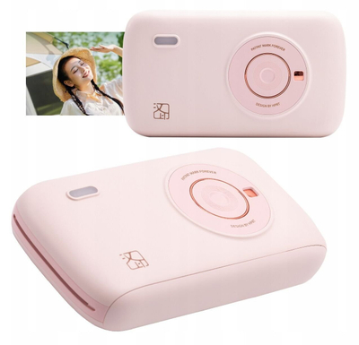 Printer fotosh Bluetooth Hanin CP2100, 300 dpi, me kartridha, rozë