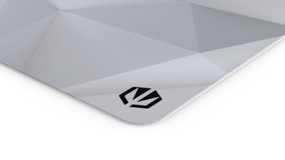 Mouse pad gaming ENDORFY Crystal Onyx White XL, sipërfaqe e lëmuar, skaje të qepura, bardh e zi