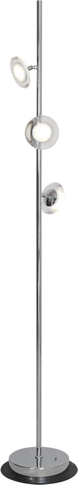 Lampë dyshemeje Milagro Ellipse ML177, 3x15W LED, 155cm, krom