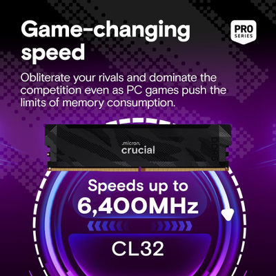 Memorie Crucial 32GB (2x16GB), 6400MHz CL32