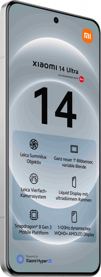Telefoni Xiaomi 14 Ultra 5G, 512GB, 16GB RAM, i bardhë