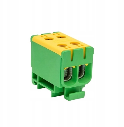 Електричен разводен блок WLZ35, 160A, до 50mm², зелено жолт