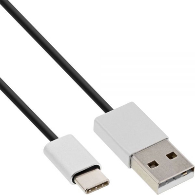 Kabllo USB InLine 35831, USB A, 1 m, i zi