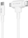 Kabllo karikimi HYPER HyperJuice, USB-C në USB-C/Lightning, 1.5 m, 60W, e bardhë
