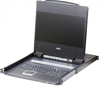 Konzolë KVM ATEN CL6700MW, 17.3" Full HD, për montim në rek, e zezë