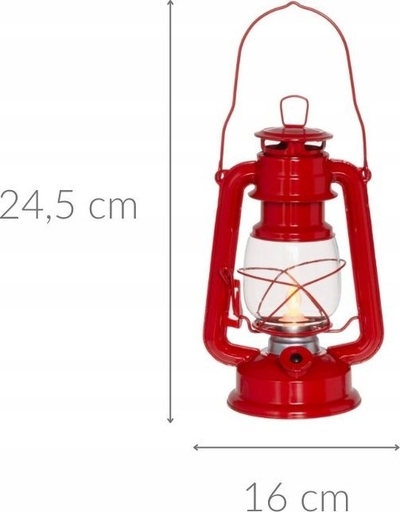 Llampë stuhie LED 4LIVING, për zbukurim, 24.5 cm