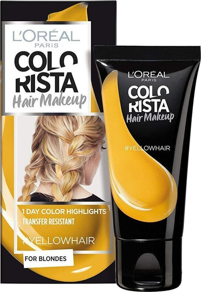 Bojë gjysmë e përhershme për flokë L'Oreal Paris Colorista Makeup, 30ml, e verdhë