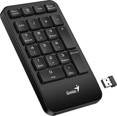 Tastierë numerike Genius NumPad 1000, wireless 2.4GHz, USB, e zezë