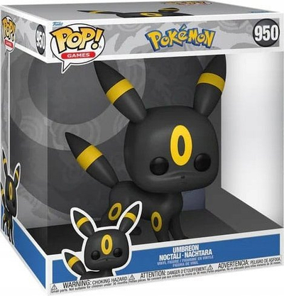 Figurë vinili Funko POP Jumbo Pokemon Umbreon, koleksionuese, shumëngjyrëshe