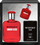 Set parfum për burra Evaflor Whisky Red, 3 pjesë, i kuq