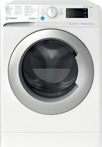 Машина за перење-сушење Indesit BDE86436WSVEE, 8kg 6kg, 1400rpm, бела