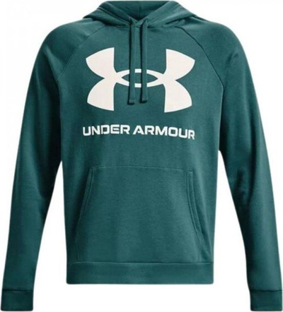 Bluzë me kapuç Under Armour Rival Fleece Big Logo HD, për burra, masa M, jeshile e errët