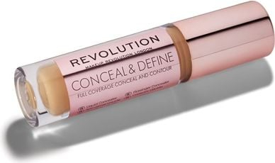 Коректор за лице Makeup Revolution Conceal and Define C12, 3.4 ml, средно темна нијанса