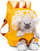 Çantë shpine për kalamaj NICI Koala, me lodër pelushi 25 cm, 26x21x13 cm, e verdhë