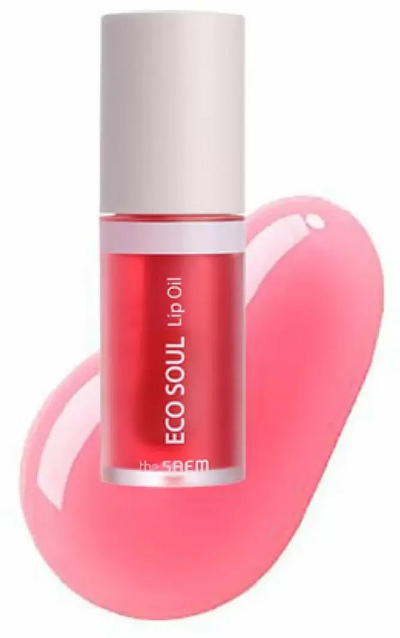 Vaj buzësh The Saem Eco Soul, 6ml, nuanca 02 Berry, rozë