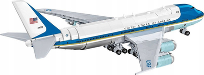 Set ndërtimi Cobi Bricks Boeing 747 Air Force One, mbi 1000 copa, 40 cm, shumëngjyrësh
