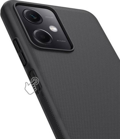 Kapak telefoni Nillkin Super Frosted, për Xiaomi Redmi Note 12 5G dhe Poco X5 5G, polikarbonat, i zi