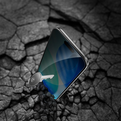 Xham mbrojtës 4smarts Second Glass Privacy për Apple iPhone Air, kornizë montimi, transparencë e errët