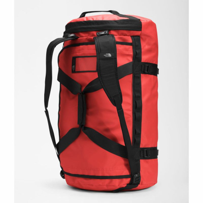 Çantë udhëtimi The North Face Base Camp Large, duffel, e kuqe me të zezë